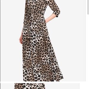 Banana Republic long animal print dress